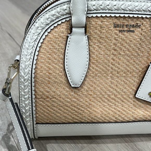 Kate Spade Reilly Straw Medium Dome Satchel NWT - Picture 6 of 7